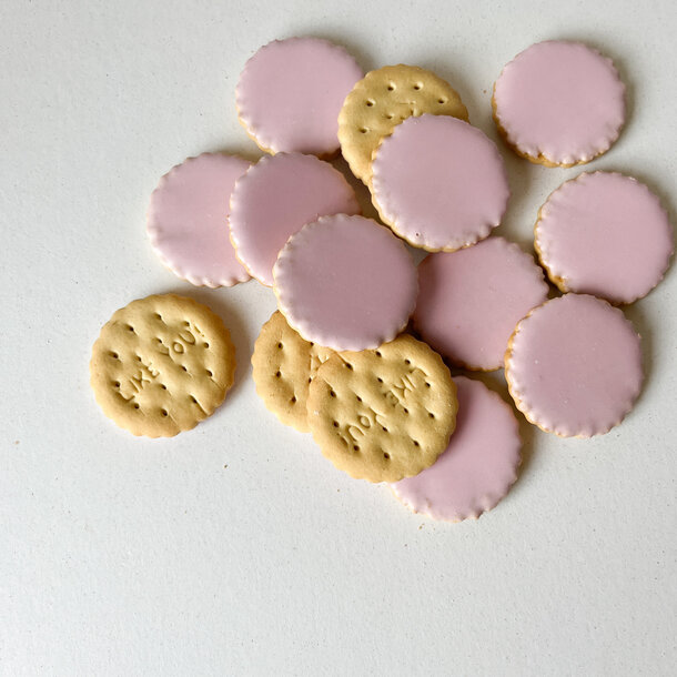 SALE • Koekjes glazuur roos