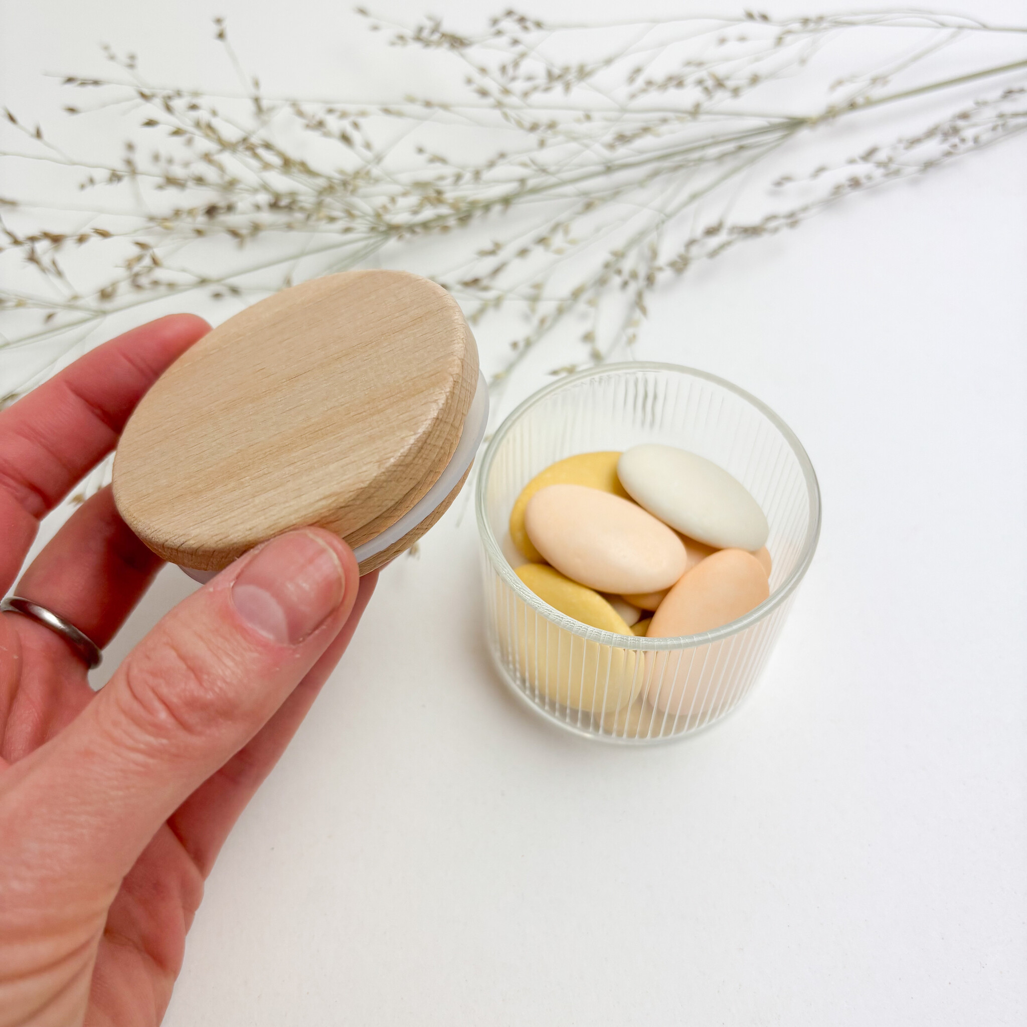 Glazen potje ribbel-3