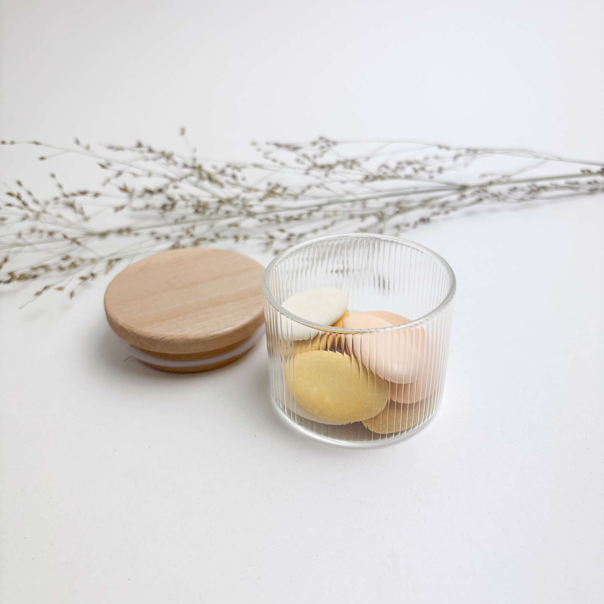 Glazen potje ribbel-5