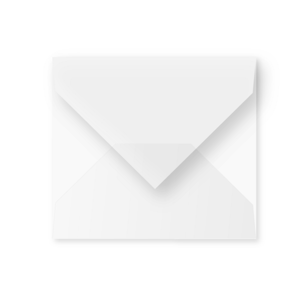 Enveloppe kalk - vals vierkant