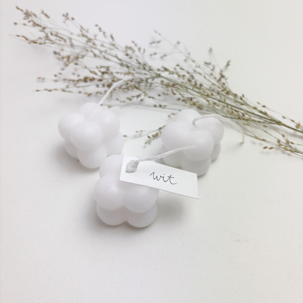 Bubble candle • wit