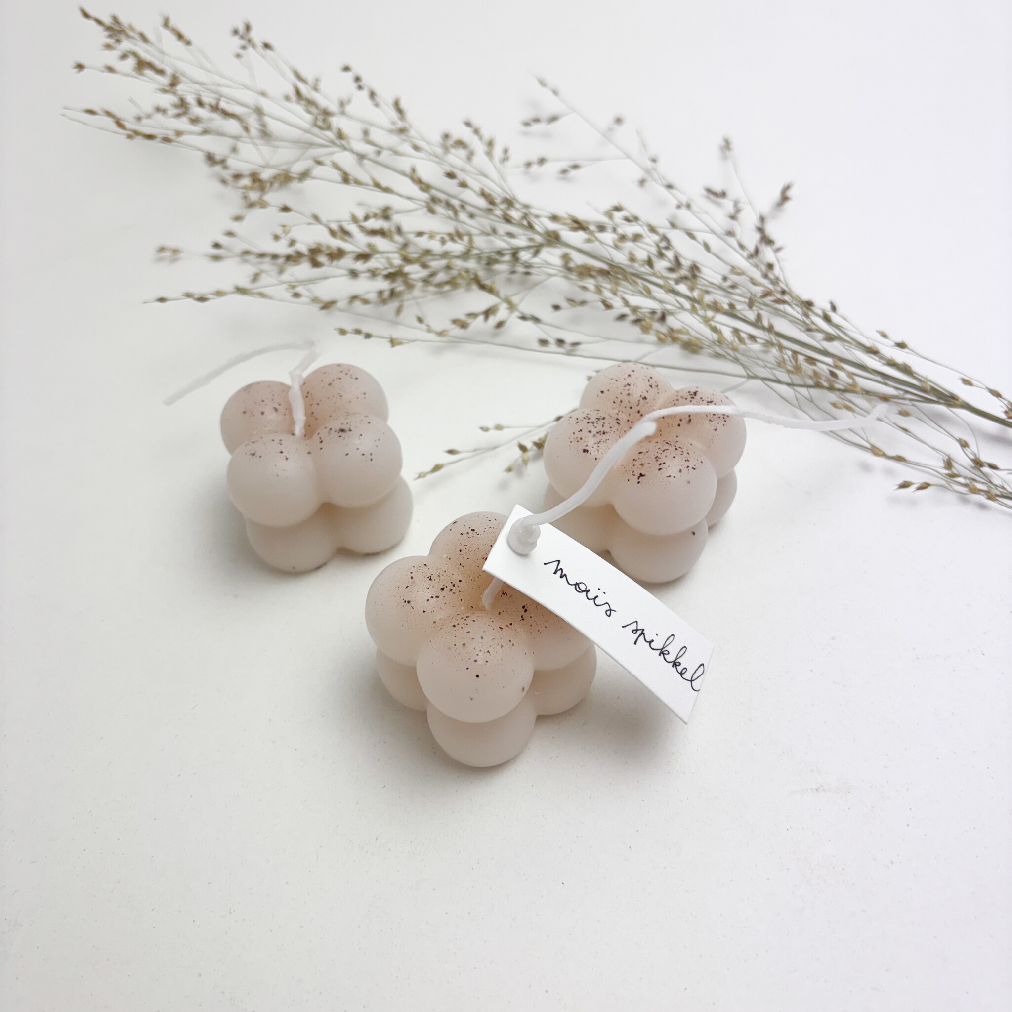Bubble candle • maïs spikkel-1