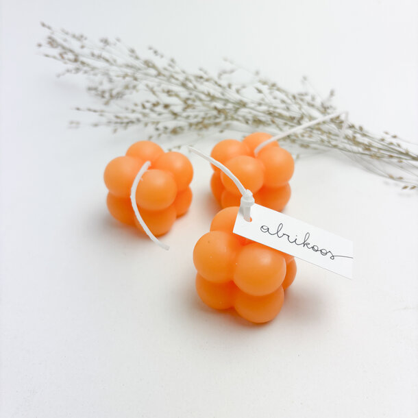 Bubble candle • abrikoos
