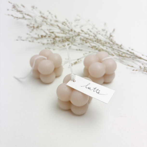 Bubble candle • latte