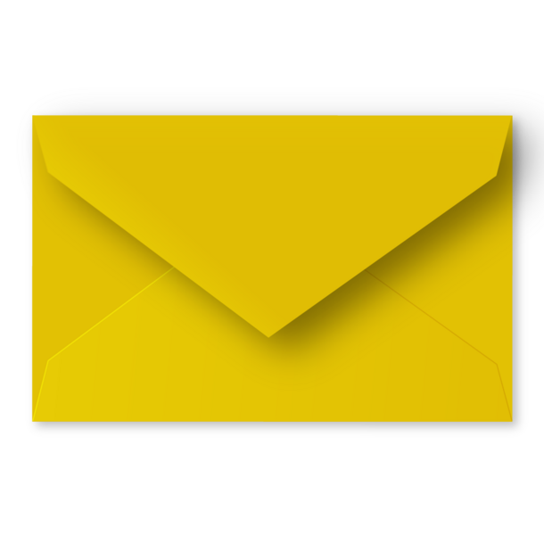 Enveloppe oker - grote postkaart