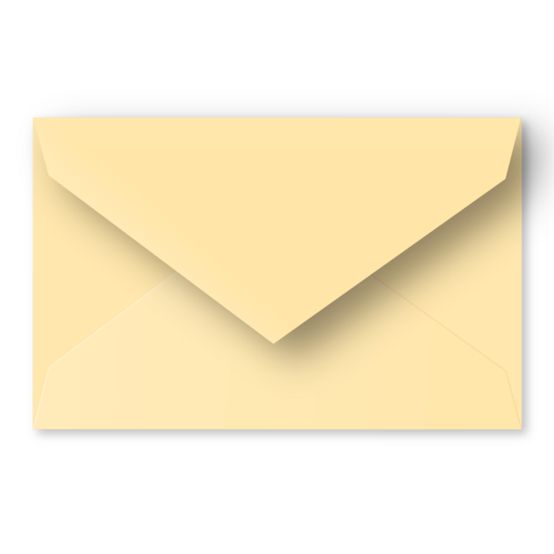 Enveloppe lichtgeel - grote postkaart