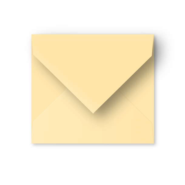 Enveloppe lichtgeel - vals vierkant