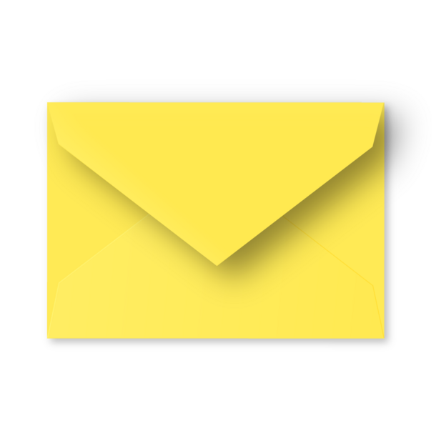 Enveloppe geel - A6 (postkaart)