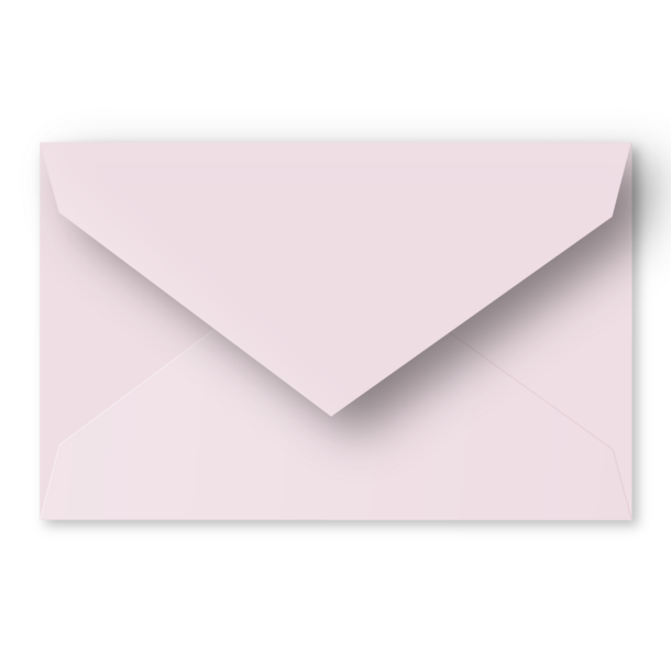 Enveloppe blush - grote postkaart