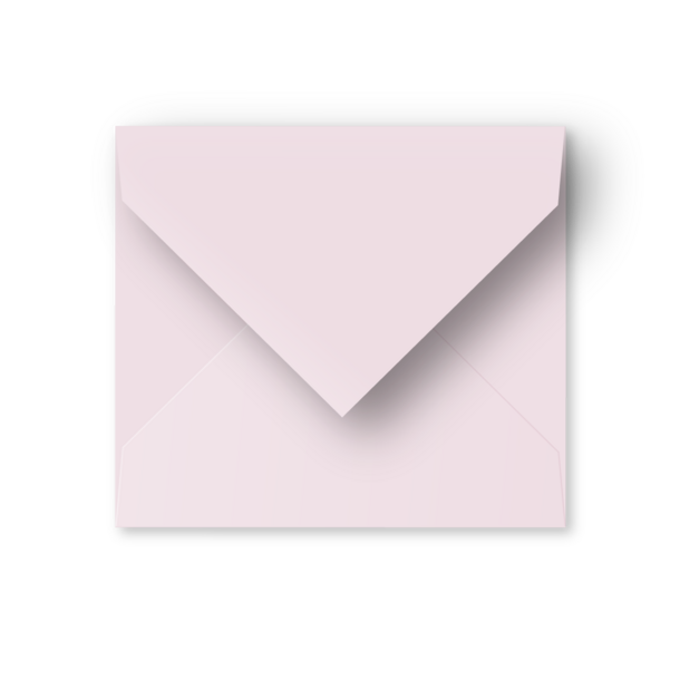 Enveloppe blush - vals vierkant