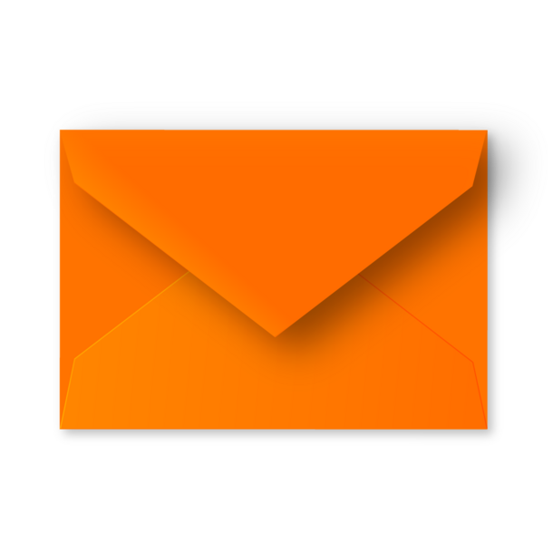 Enveloppe oranje - A6 (postkaart)
