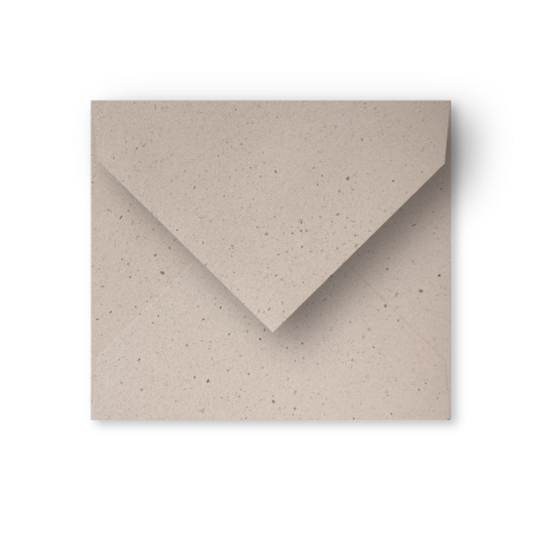 Enveloppe eco latte - vals vierkant