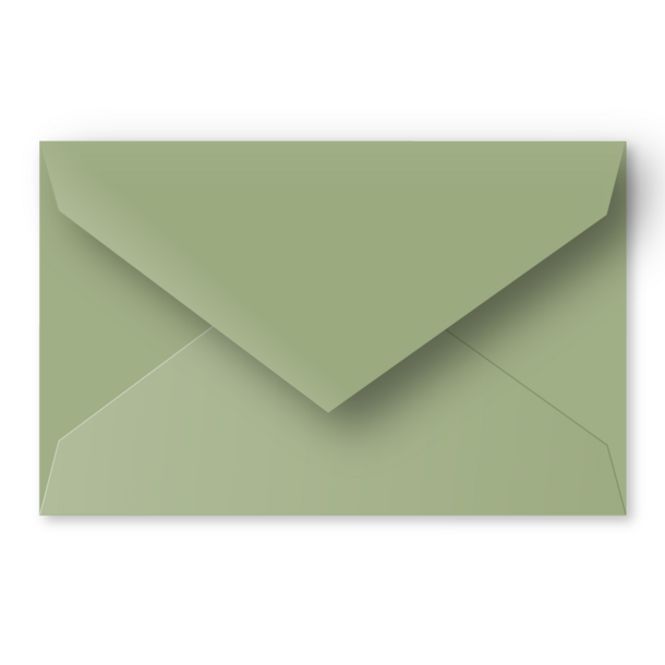 Enveloppe zijdegroen - grote postkaart