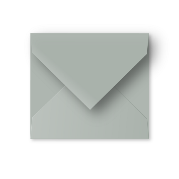 Enveloppe eucalyptus - vals vierkant