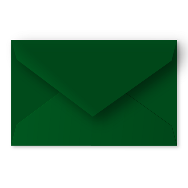 Enveloppe donkergroen - grote postkaart