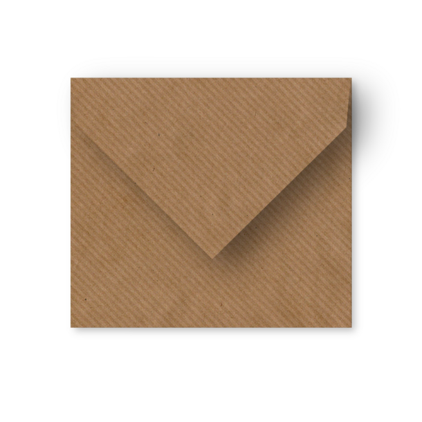 Enveloppe kraft - vals vierkant