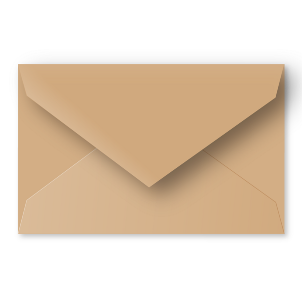 Enveloppe zandbruin - grote postkaart