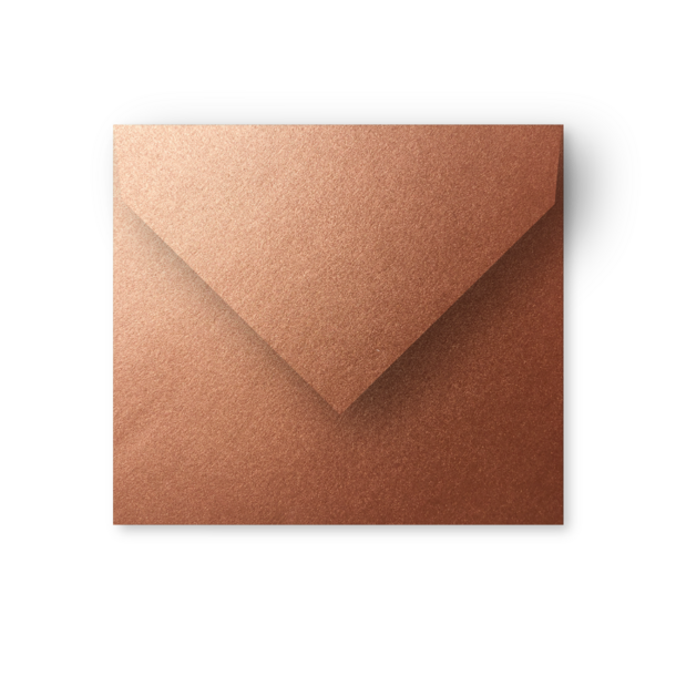 Enveloppe koper - vals vierkant