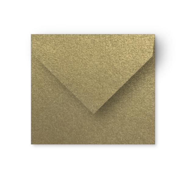 Enveloppe goud- vals vierkant
