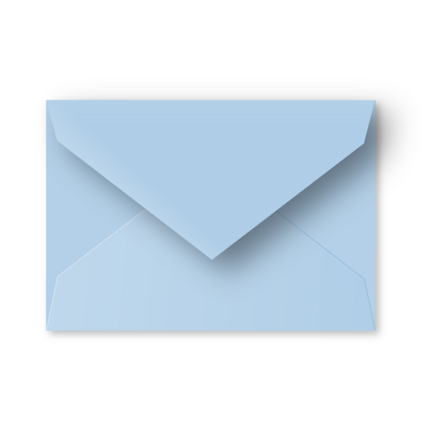 Enveloppe lichtblauw - A6 (postkaart)
