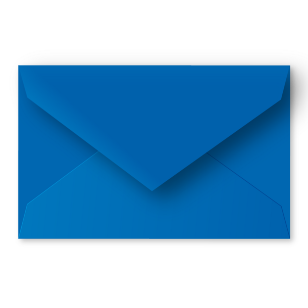 Enveloppe oceaanblauw - grote postkaart