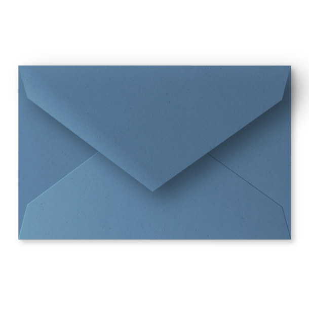 Enveloppe eco blauw - grote postkaart