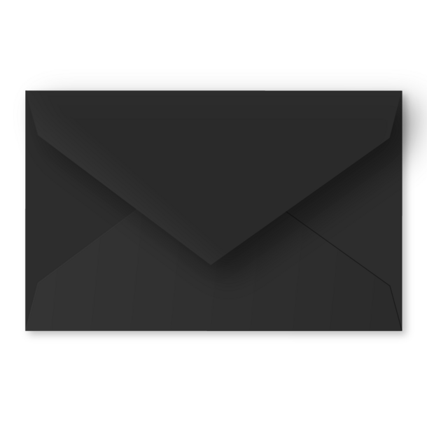 Enveloppe zwart - grote postkaart