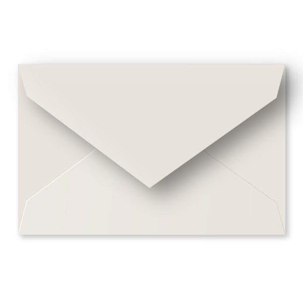 Enveloppe lichtgrijs - grote postkaart