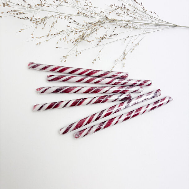 Zuurstokken bordeaux • per 20st