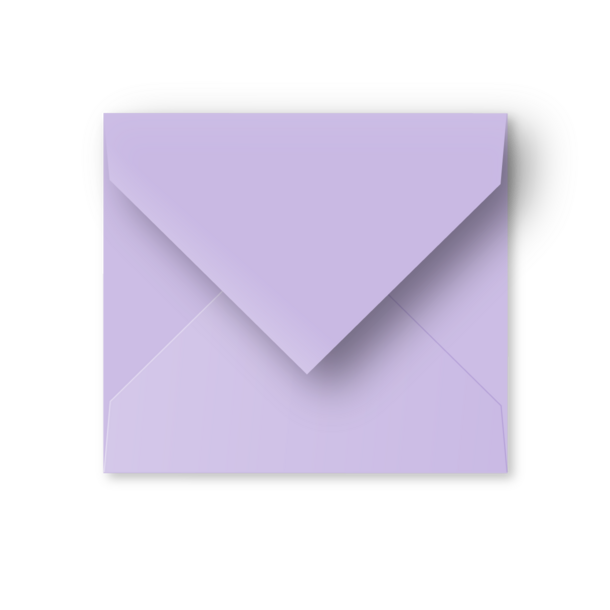Enveloppe lila - vals vierkant