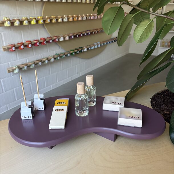 Organische tray bordeaux