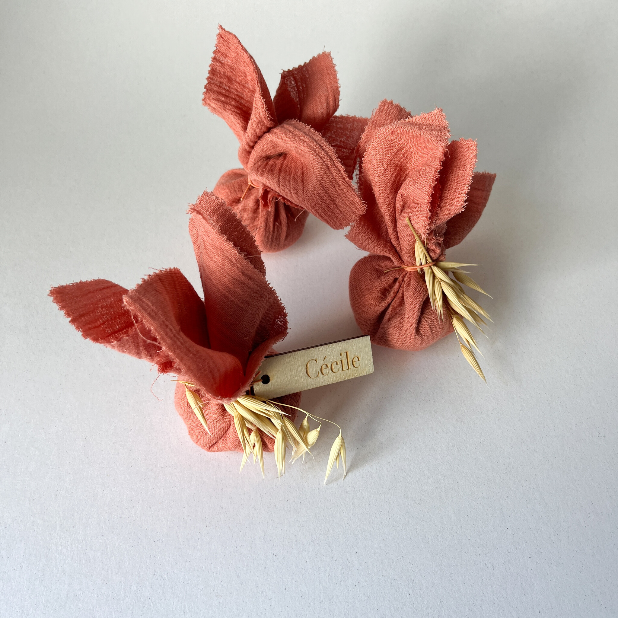 Tetra doekje terracotta roos-1