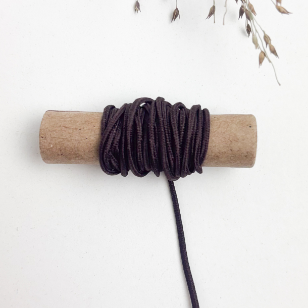 Elastisch koord per meter -2mm donkerbruin