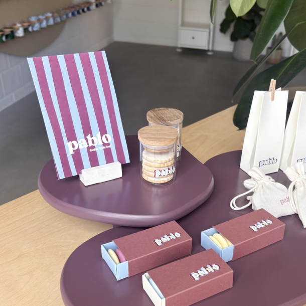Organische tray mini bordeaux