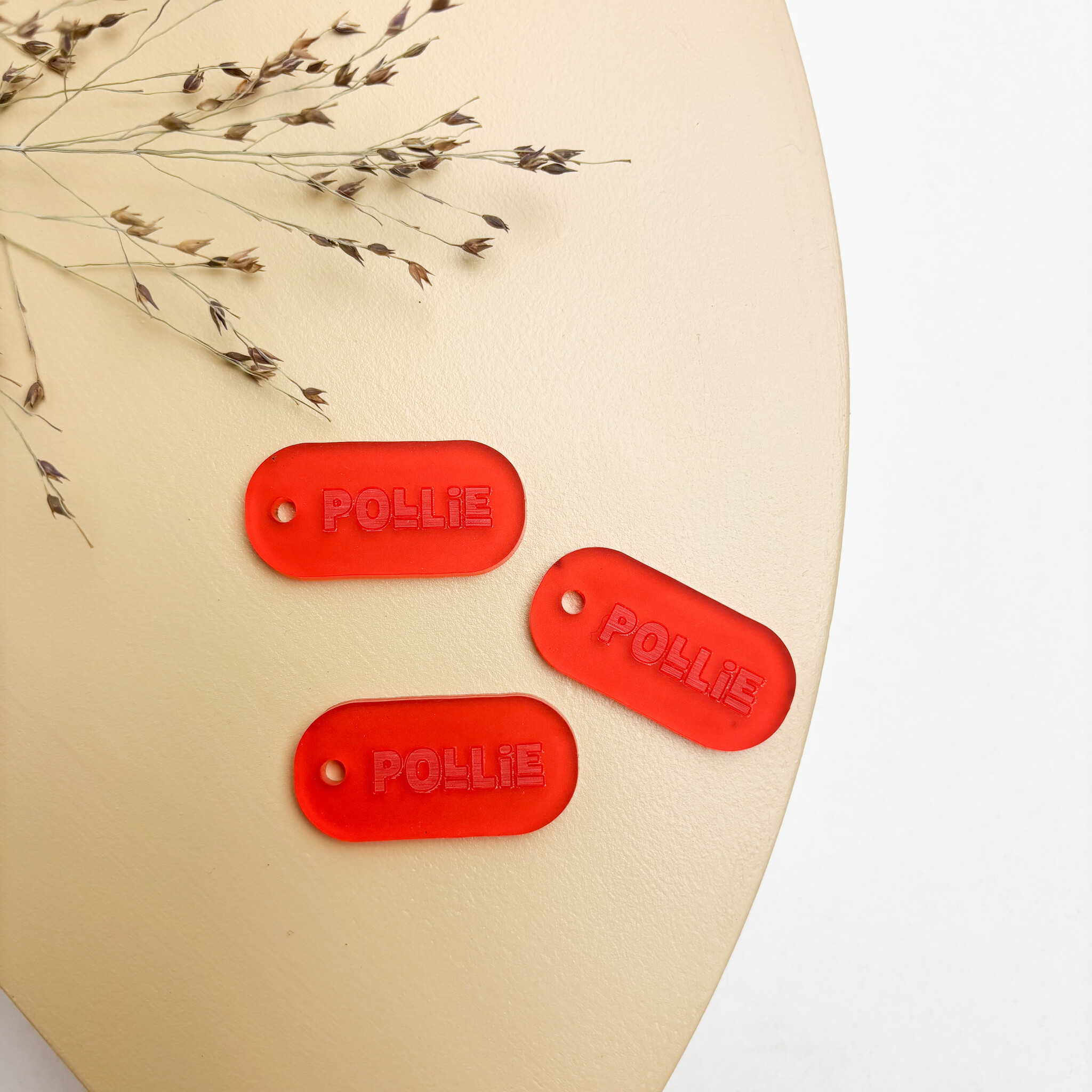 Label rond acryl met gravure - Copy-1