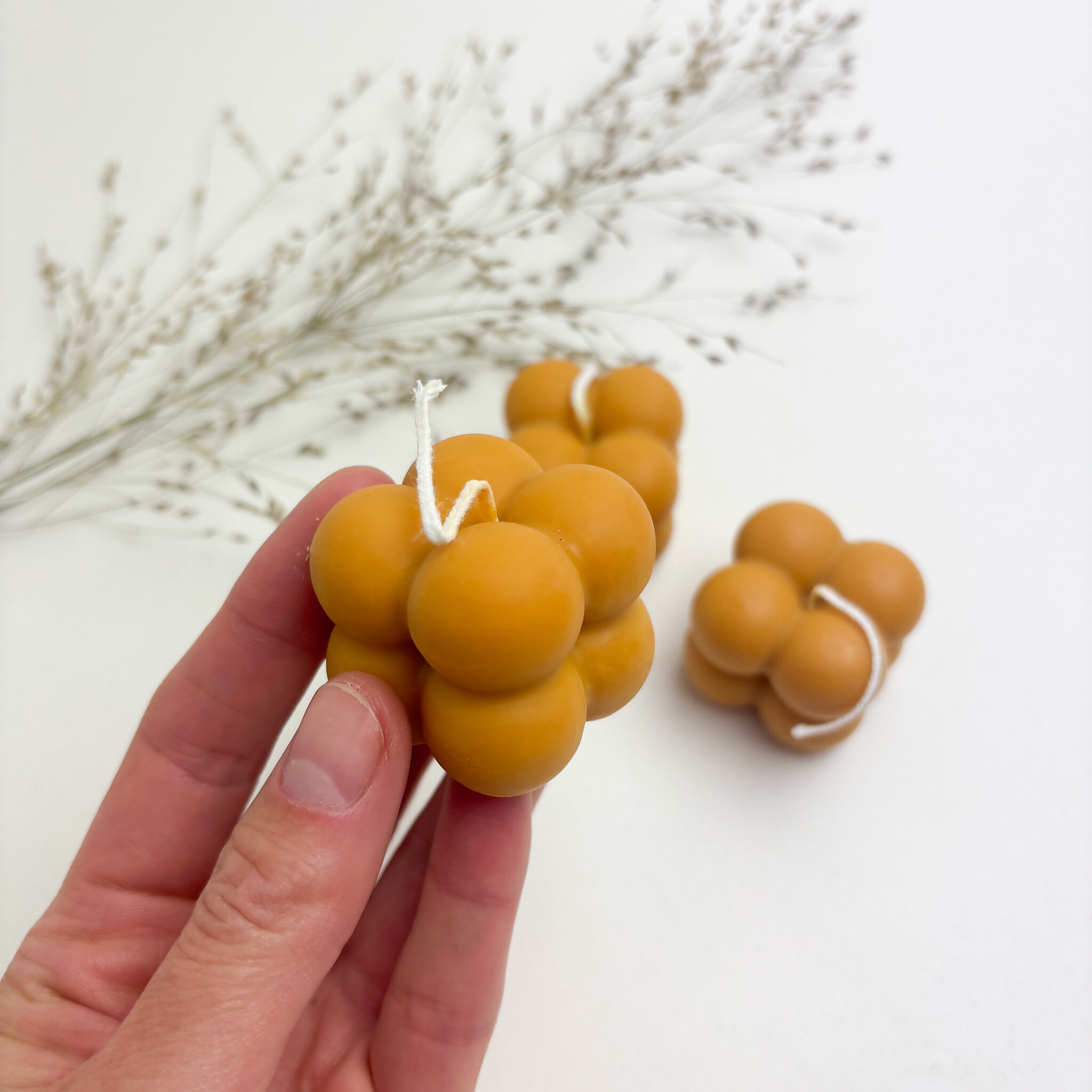 Bubble candle • oker mat-2