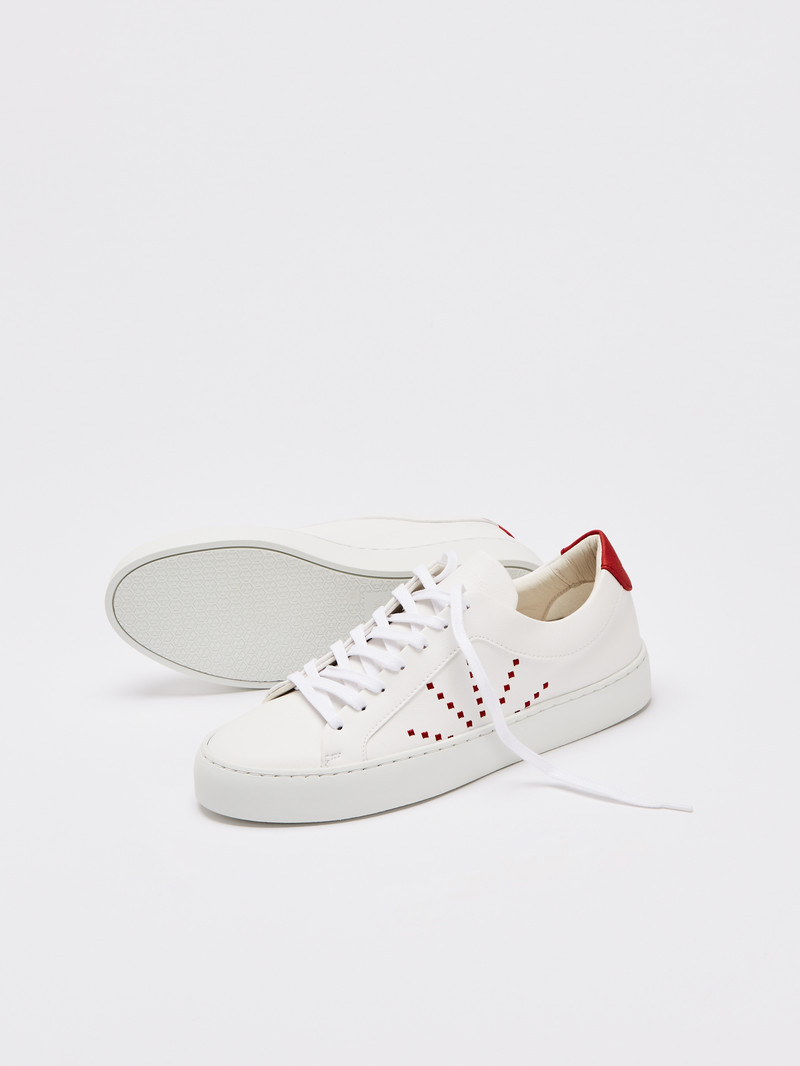 Laced Sneaker #gràcia white cherry