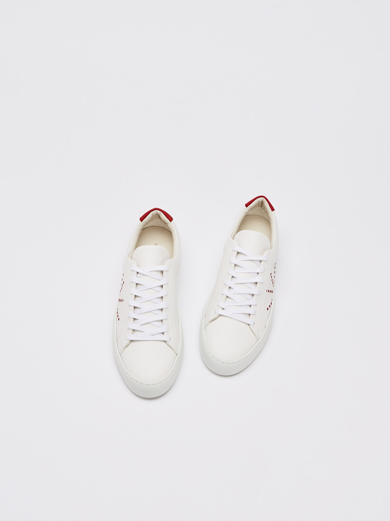 Laced Sneaker #gràcia white cherry