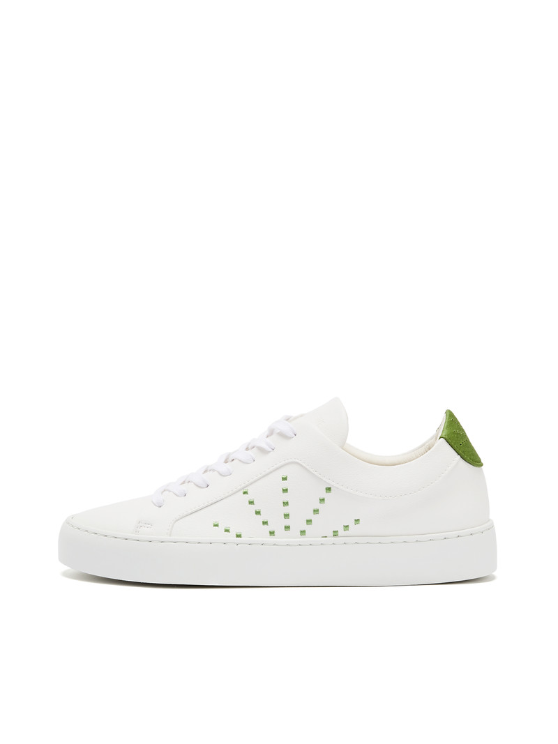 Laced Sneaker #gràcia white lime