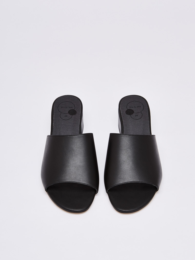 Mule Slides #maia black lux