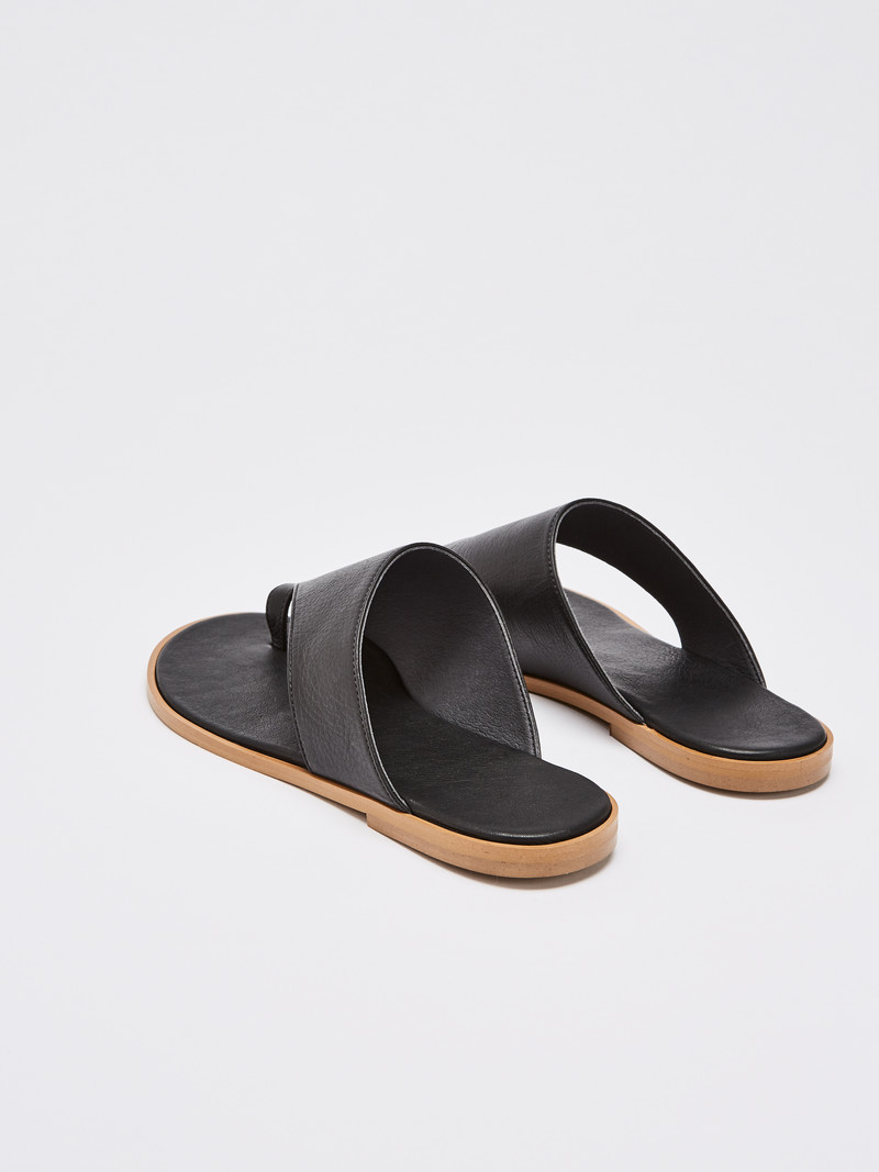 Toe Strap Mule #mona black