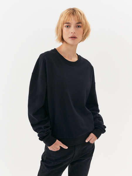 Big Sweater #dove black fleece