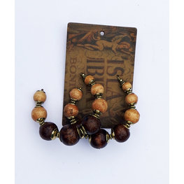 Isla Ibiza Bonita Earrings Wooden Beads