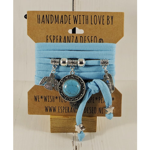 Esperanza Deseo Collor Off The Sea Bracelets & Charms Light Turquoise Esperanza Deseo Collor Off The Sea Bracelets & Charms Light Turquoise