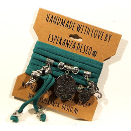 Esperanza Deseo Emerald green Theme bracelets mix off Sea