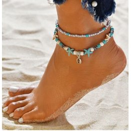 J.Y.M. Anklet Vadella Kauri Shell