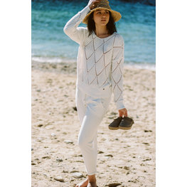 Isla Ibiza Bonita Chino Trousers Pants Llisa – White