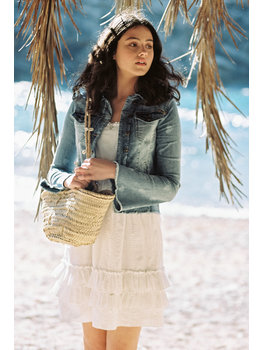 Isla Ibiza Bonita Jeans Jacket With Hearts