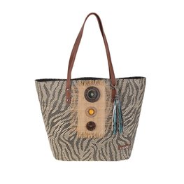 Kbas Beach bag Shopper Gaia Black