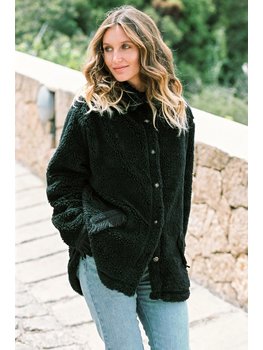 Isla Ibiza Bonita Teddy Jacket Bonita – Black